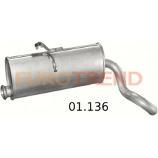Глушник Citroen Berlingo / Peugeot Partner 1.1i, 1.4i, 1.6i, 1.8i