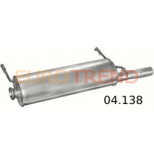 Глушник Citroen Xsara 1.4i / 1.6i / 1.8i / 1.5D / 1.8D / 1.9D хетчбек