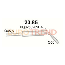 Резонатор Volkswagen Polo / Seat Cordoba / Seat Ibiza / Skoda Fabia 1.6