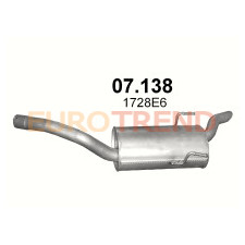 Глушник Citroen Евазіон / Фіат Улисс 2,0 ie / 1.9TD / 2.1TD