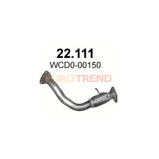 Приймальна труба Rover 25 2.0 TD/ Rover 45 2.0 TD / Rover MG ZR / Rover MG ZS хетчбек, седан