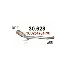 Приймальна труба Volkswagen Passat / Ауді А3 / Seat Altea / Seat Toledo 3 / Skoda Octavia / Skoda SuperB / Caddy 3