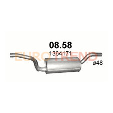 Глушник Ford Focus / Ford C - Max 1.4i, 1.6i / Volvo C30 / Volvo S40
