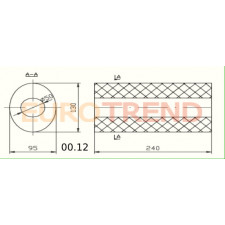 Резонатор ремонтний 130 x 95 x 240 диаметр банки 50 мм