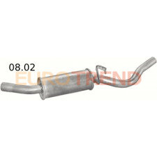 Вихлопна труба кінцева Ford Transit Connect 1.8 TDCi