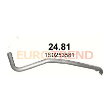 Вихлопна труба кінцева Volkswagen UP / Skoda Citigo / Seat Mii