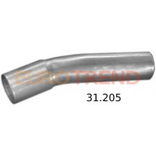 Вихлопна труба кінцева Volvo 460 1.6i, 1.7i, 1.8i седан