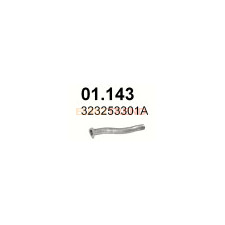 Вихлопна труба середня Audi 80 / 90 / Audi Coupe / Volkswagen Passa1.8 / 2.0 / 2.2