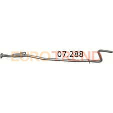 Вихлопна труба середня з гофрою Fiat Albea 1.4