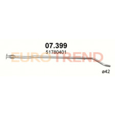 Вихлопна труба середня з гофрою Fiat Punto 1.2i