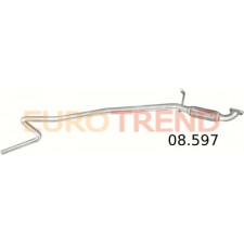 Вихлопна труба середня Ford Fiesta 1.25i 10 / 1.4i 11 / Fusion 1.4i 06 / Mazda 2