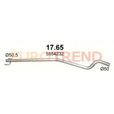 Вихлопна труба середня Opel Astra H 1.3 / 1.7 CDTi