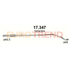 Вихлопна труба середня з гофрою Opel Corsa D 1.3 CDTi