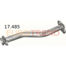 Вихлопна труба середня Opel Kadett 1.7D