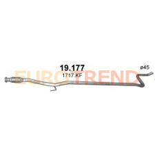 Вихлопна труба середня з гофрою Peugeot 207 1.4 Hdi