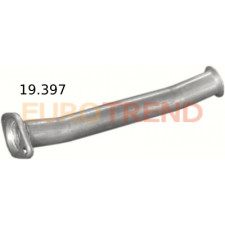 Вихлопна труба середня Peugeot 206 1.4i, 1.6i, 1.1i
