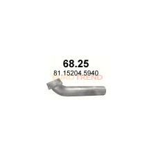 Приймальна труба MAN F2000 6cyl. 22 / 26 - 28 T 30 / 6X2 / 4VFL