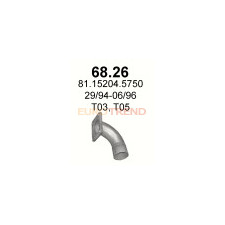 Приймальна труба MAN F2000 18 / 19 T 13 / 4X2 F