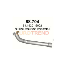 Приймальна труба MAN TGL / TGM 4.6, 6.9