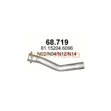 Вихлопна труба MAN TGL / TGM 4.6, 6.9