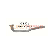 Приймальна труба Mercedes LK, 817F / 6 - 9t / 11 - 15t