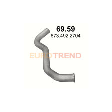 Вихлопна труба кінцева Mercedes 709 K / 809 K