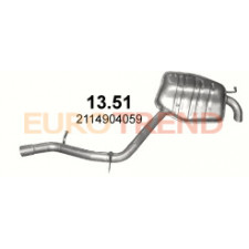 Глушник Mercedes E500 - W211 / E200T - S211 / E240T - S211 / E500T - S211 / E200 - W211 / E240 - W211 / E320 - W211, E500 - W211