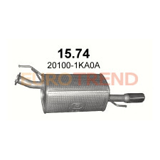 Глушник Nissan Juk 1.6i 2WD