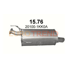 Глушник Nissan Juke 1.5 DCi Turbo Disel