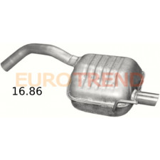 Глушник Alfa Romeo 147 Twin Spark 1.6, 2.0