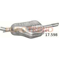 Глушник Opel Astra G 1.6i, 1.8i седан