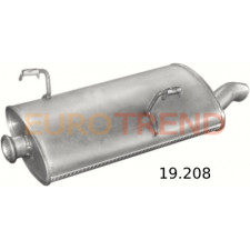 Глушник Peugeot 206 2.0 HDi Turbo Disel